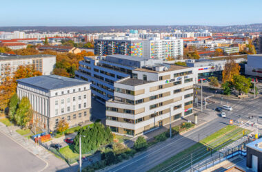 Gebäudeansicht der Fachhochschule Dresden